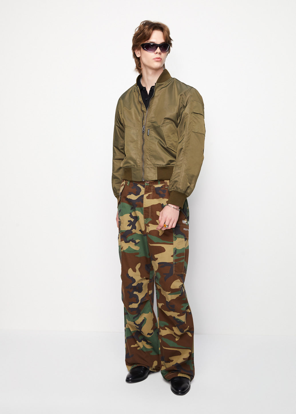 CAMOUFLAGE PRINTED PANTS