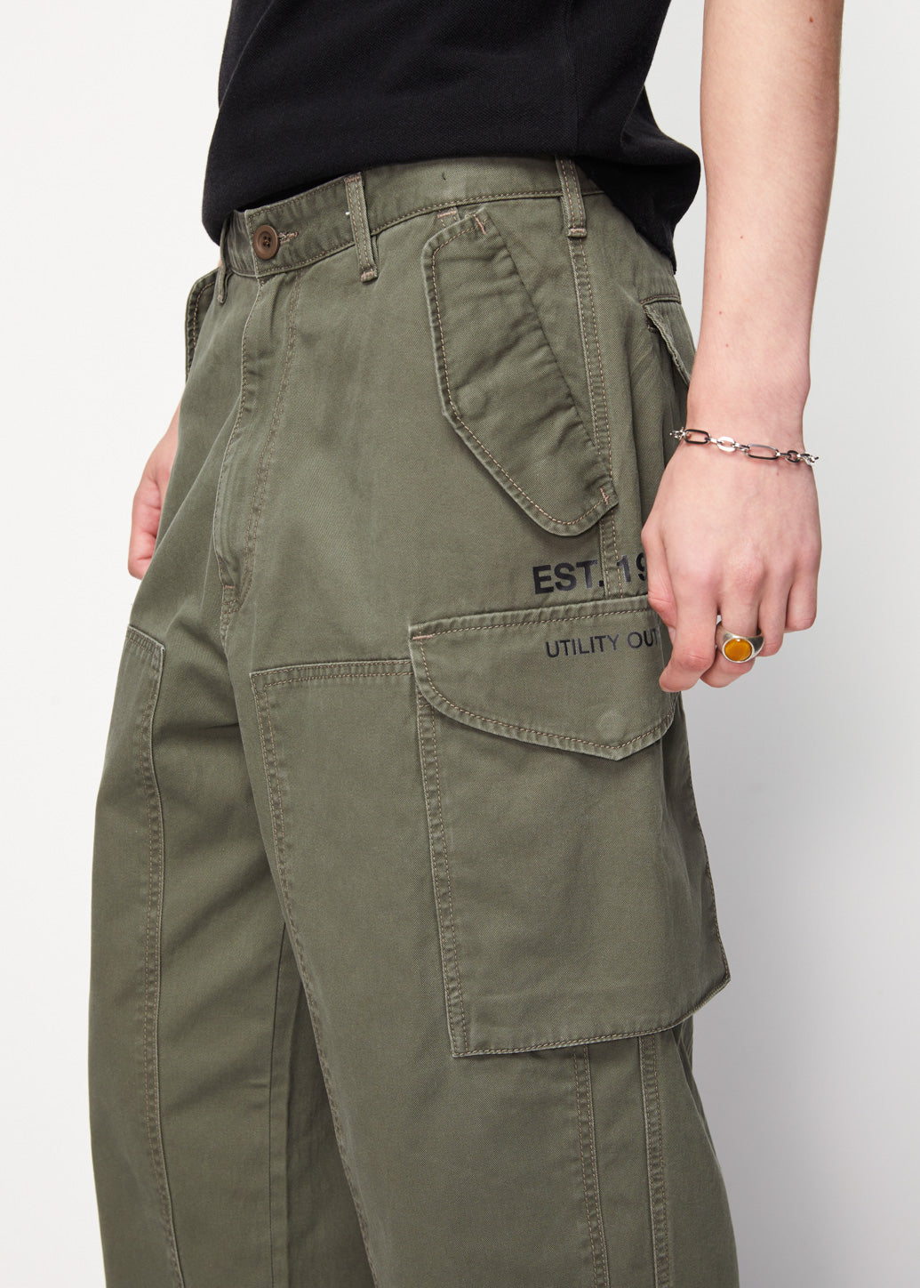 最新Salsation Cargo pantsサイズＸL 大阪店WEB限定受注制【Chikashitsu +】zip cargo pants | OUR