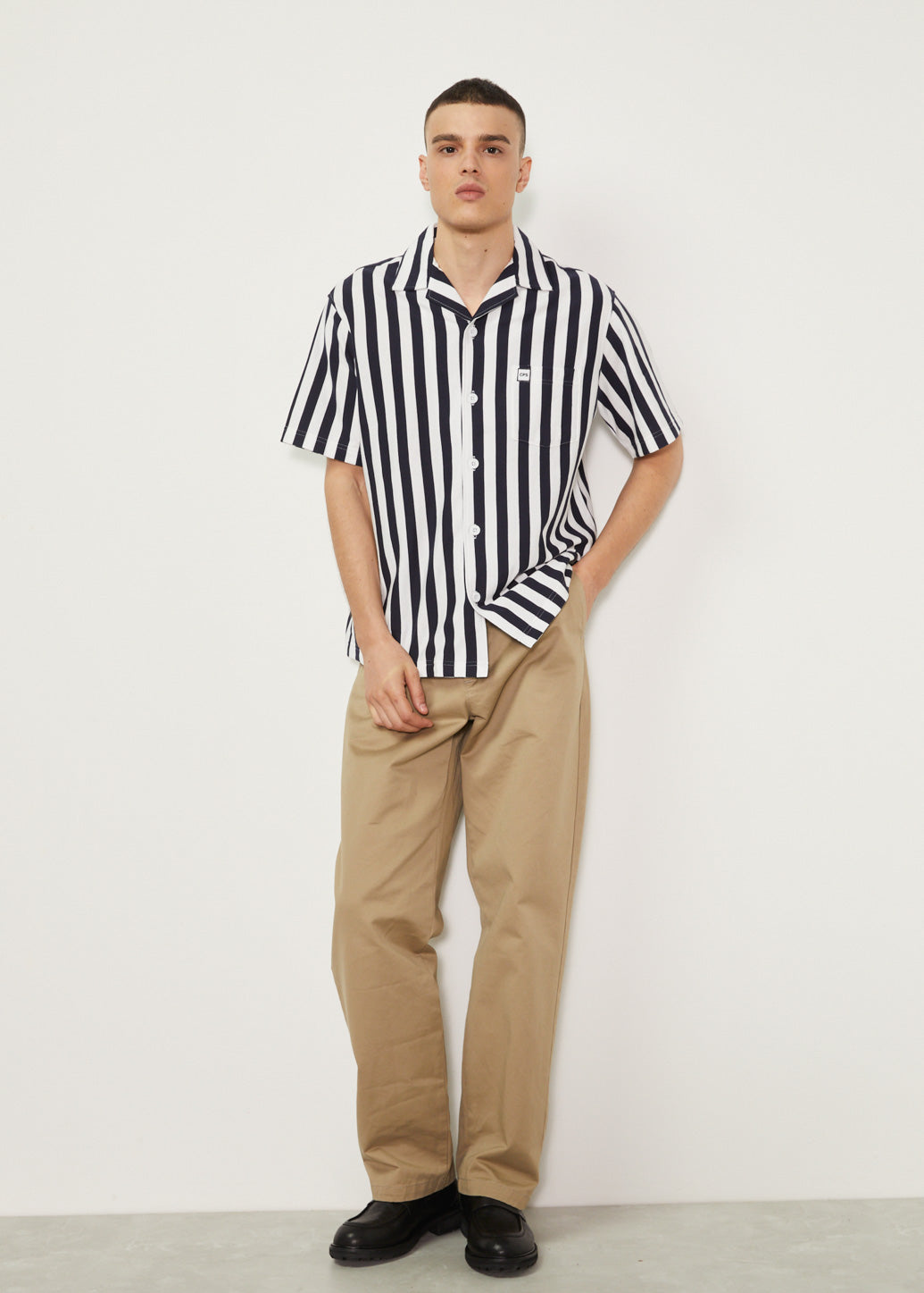 NAVY STRIPED SHIRT
