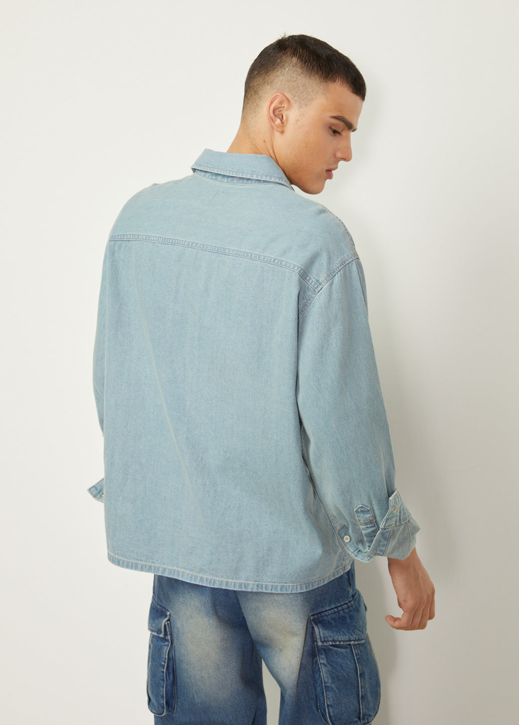 LONG SLEEVE DENIM SHIRT