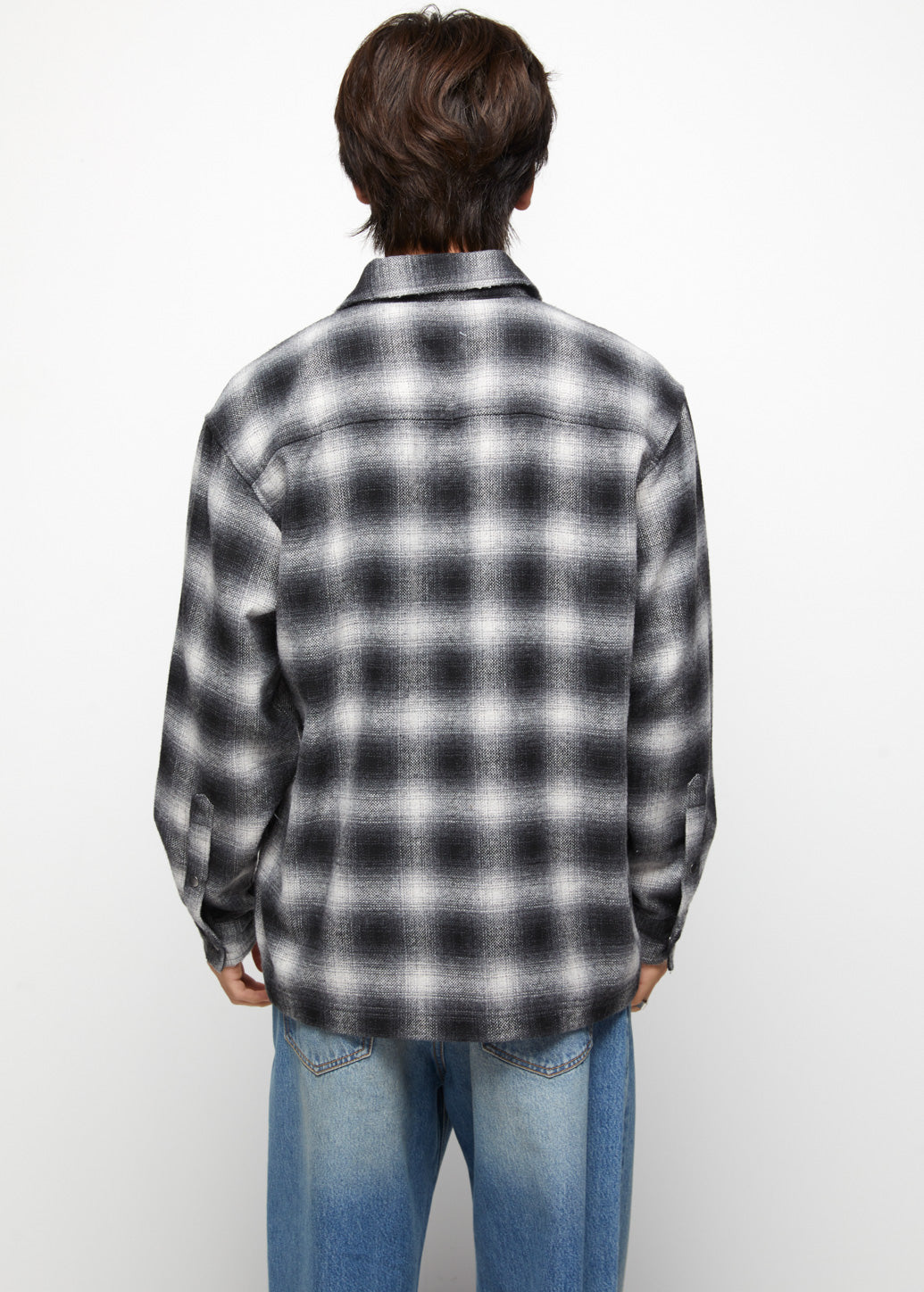 BLACK CHECKERED SHIRT - CPS Chaps Official Store