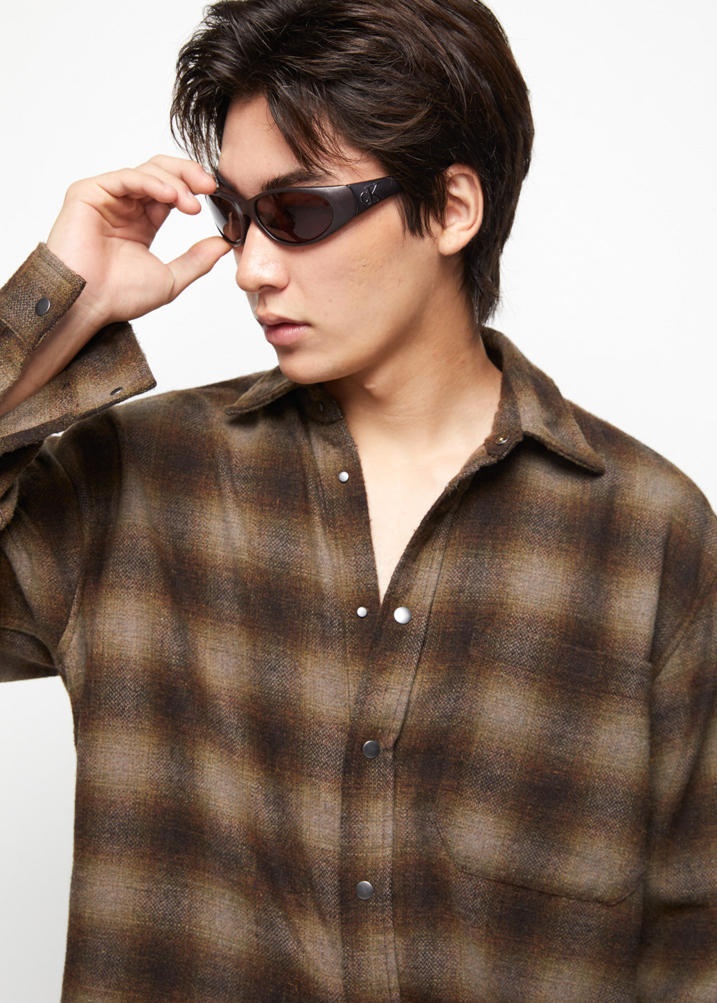 BROWN CHECKERED SHIRT - CPS Chaps Official Store