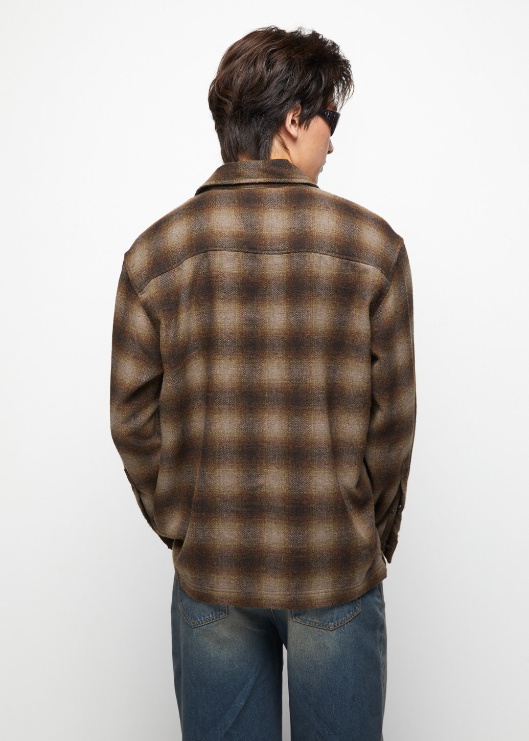 BROWN CHECKERED SHIRT - CPS Chaps Official Store