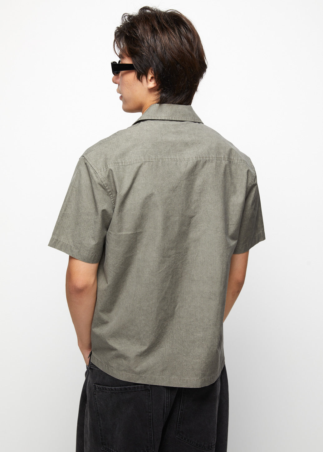 BROWN CAMP COLLAR SHIRT - CPS Chaps Official Store