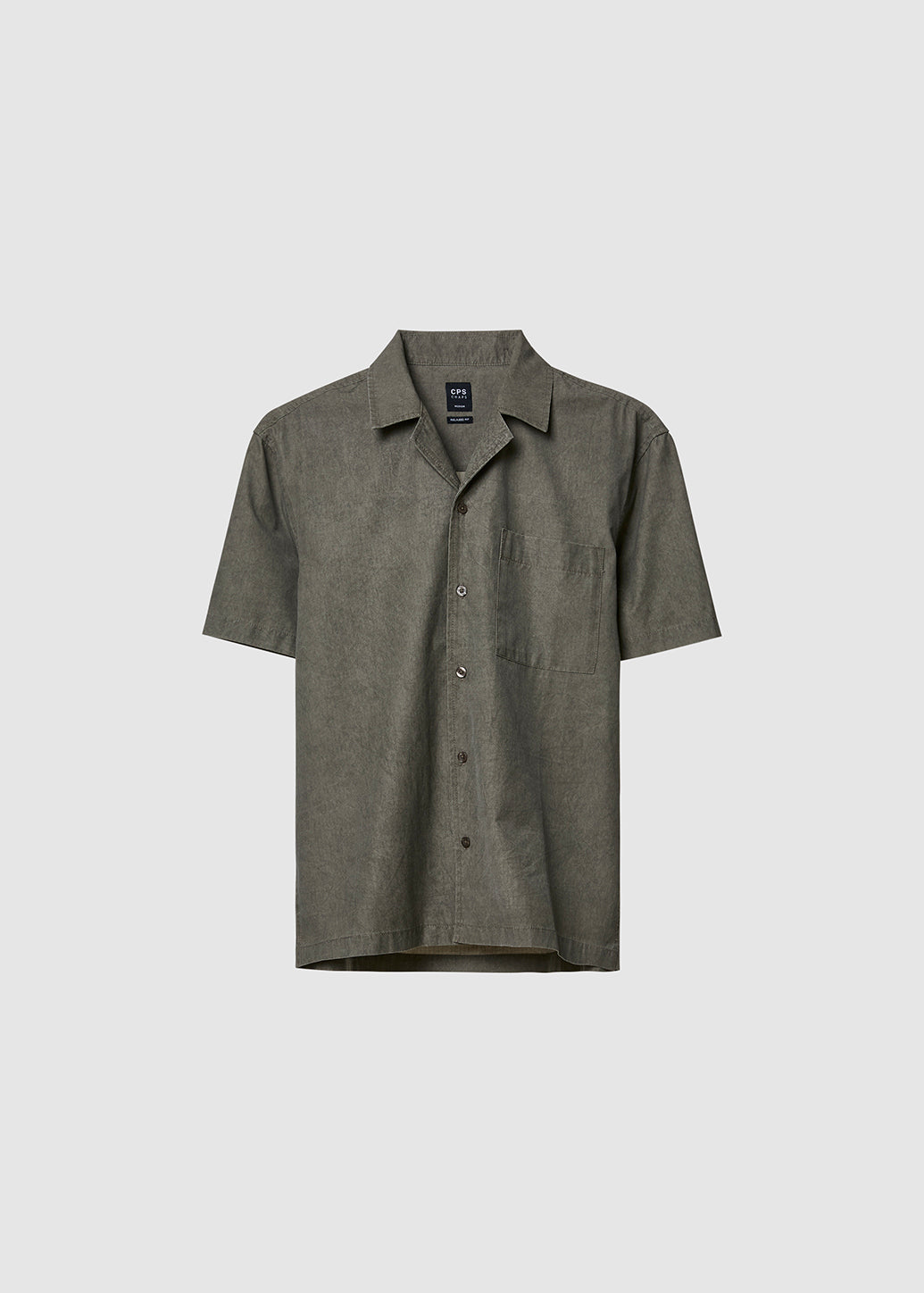 BROWN CAMP COLLAR SHIRT - CPS Chaps Official Store