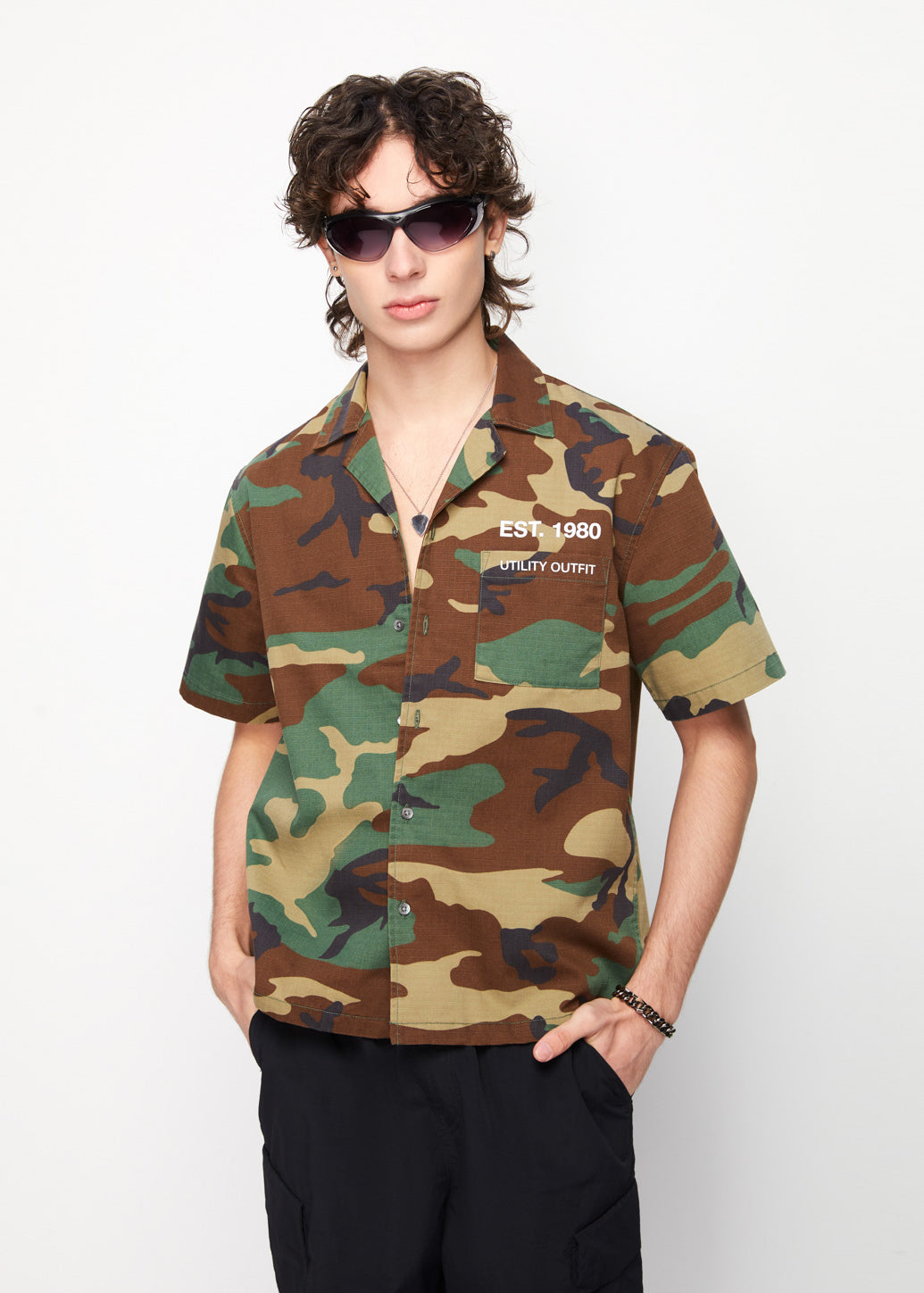 CAMOUFLAGE RELAXED FIT SHIRT