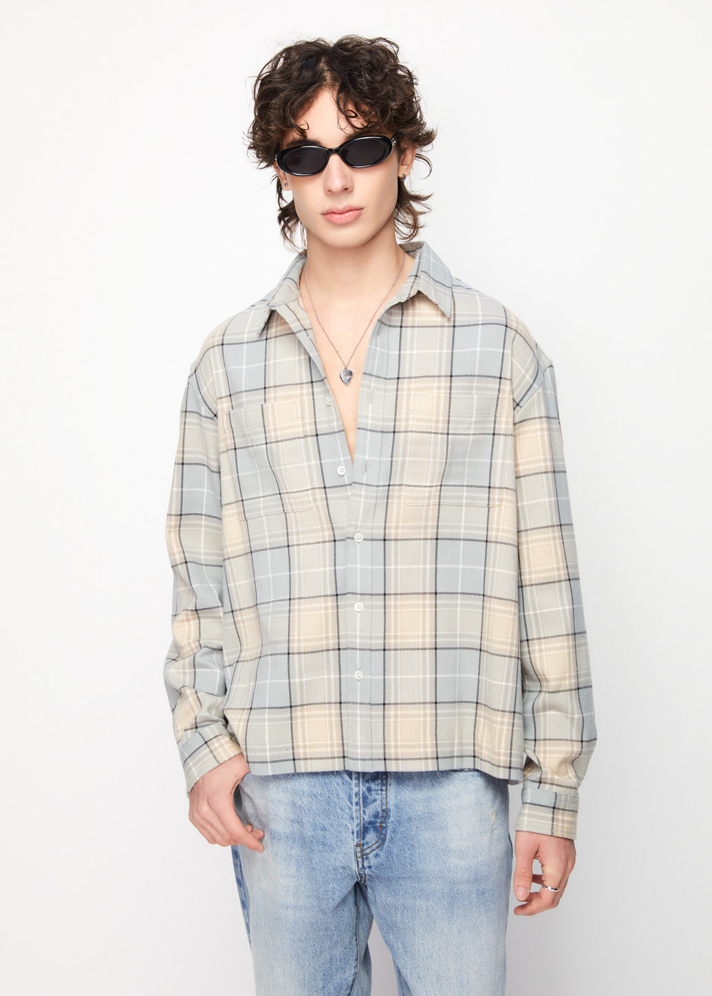 RELAXED FIT CHECKERED SHIRT