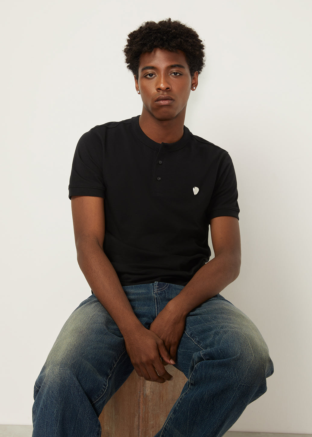 SYMBOLIC HENLEY TEE