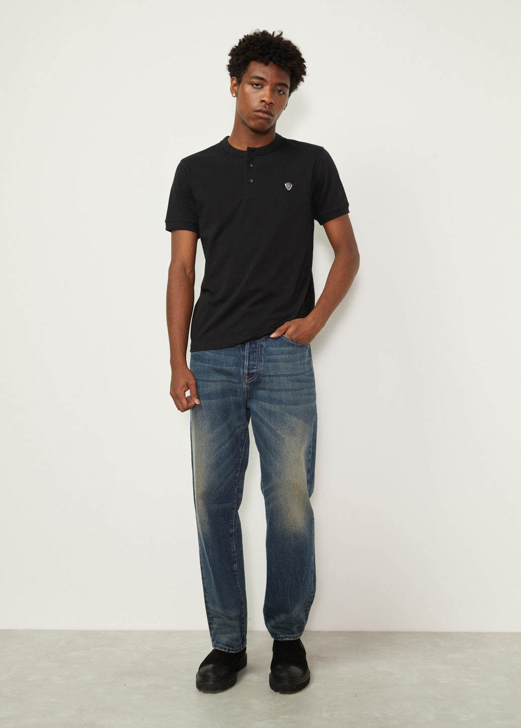 SYMBOLIC HENLEY TEE