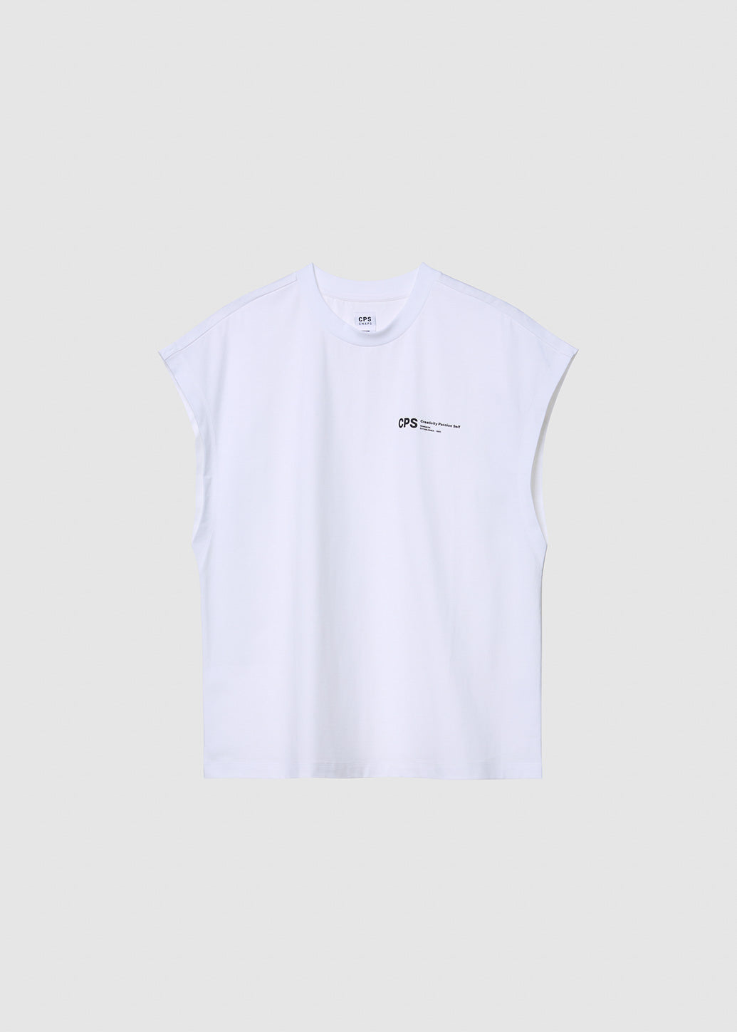 CPS SIGNATURE SLOGAN SLEEVELESS TEE - CPS Chaps Official Store