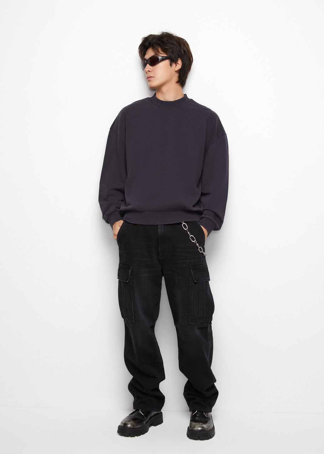 CLASSIC BLACK SWEATSHIRT - CPS Chaps Official Store