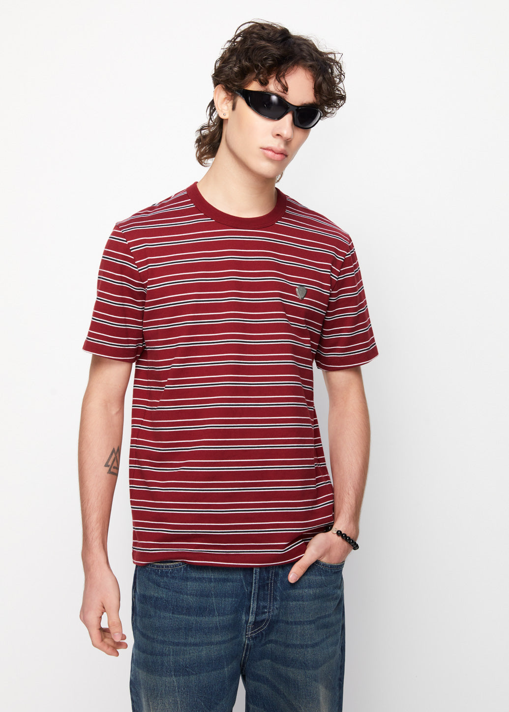STRIPED JERSEY TEE