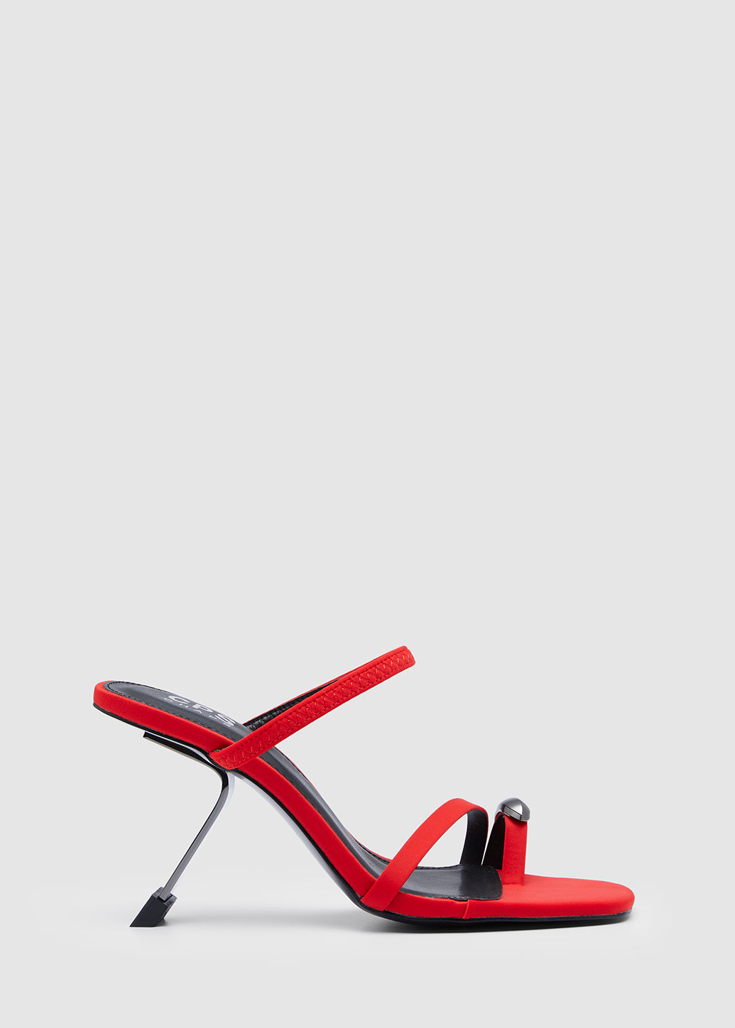 TOE POST HEELED SANDALS