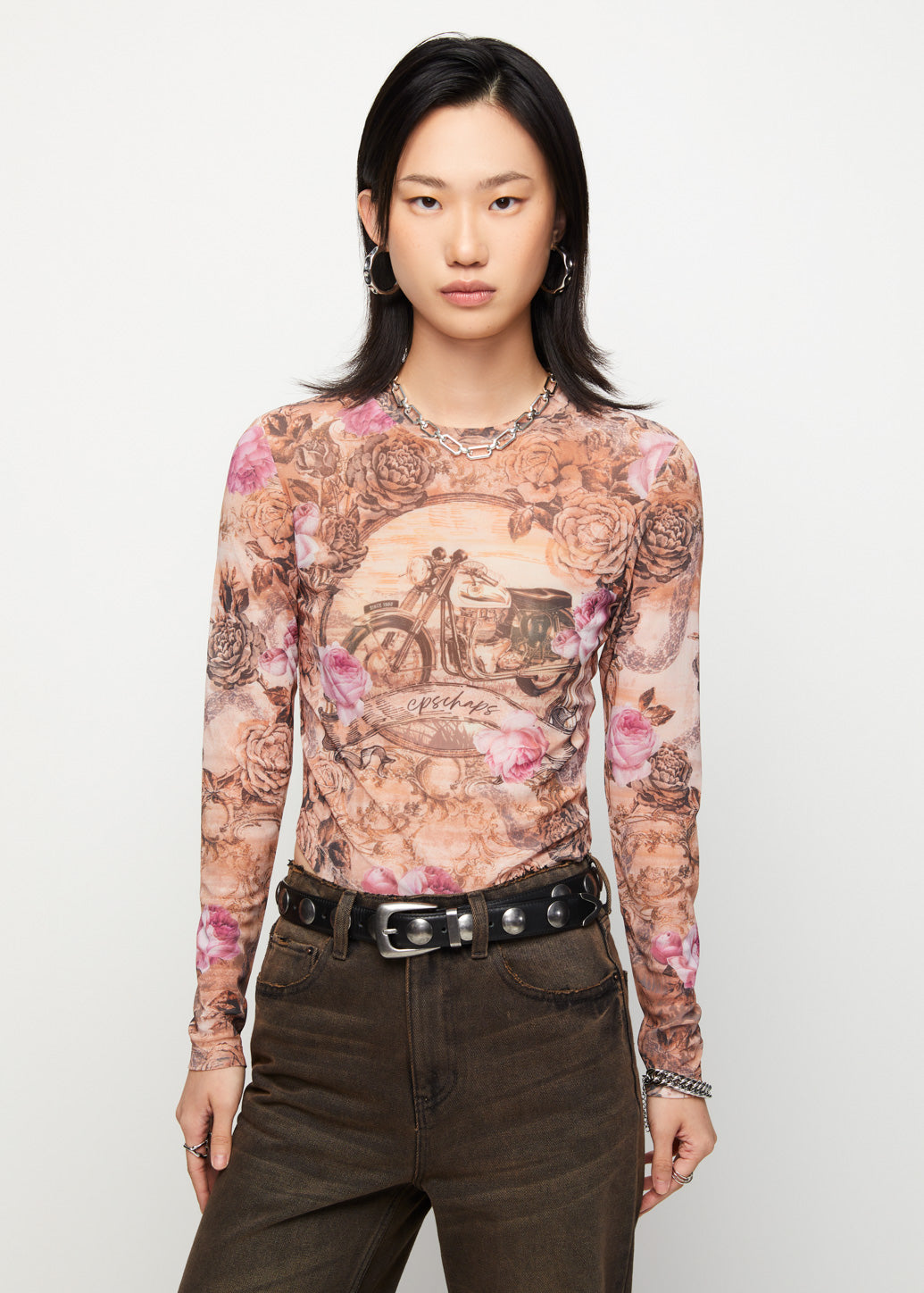 VINTAGE MOTORCYCLE GRAPHIC TOP
