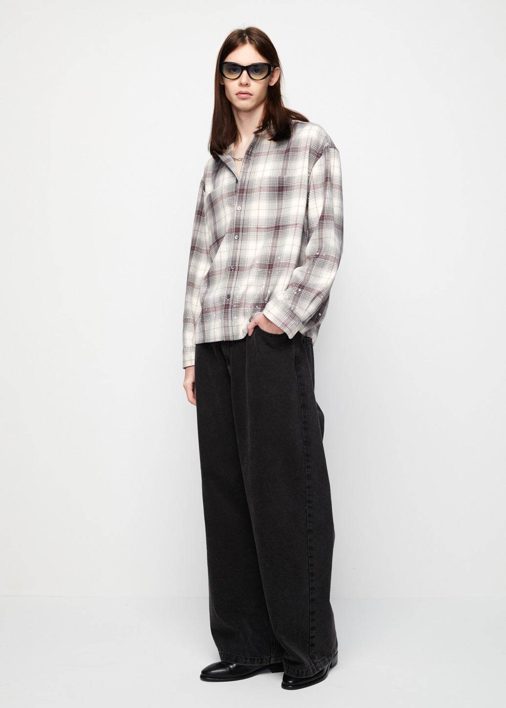 CHECKERED RELAXED FIT SHIRT