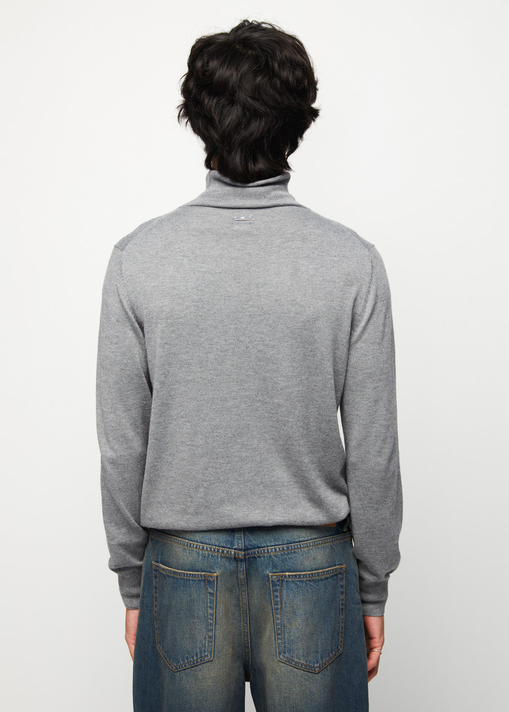 MOCK NECK KNITTED TOP