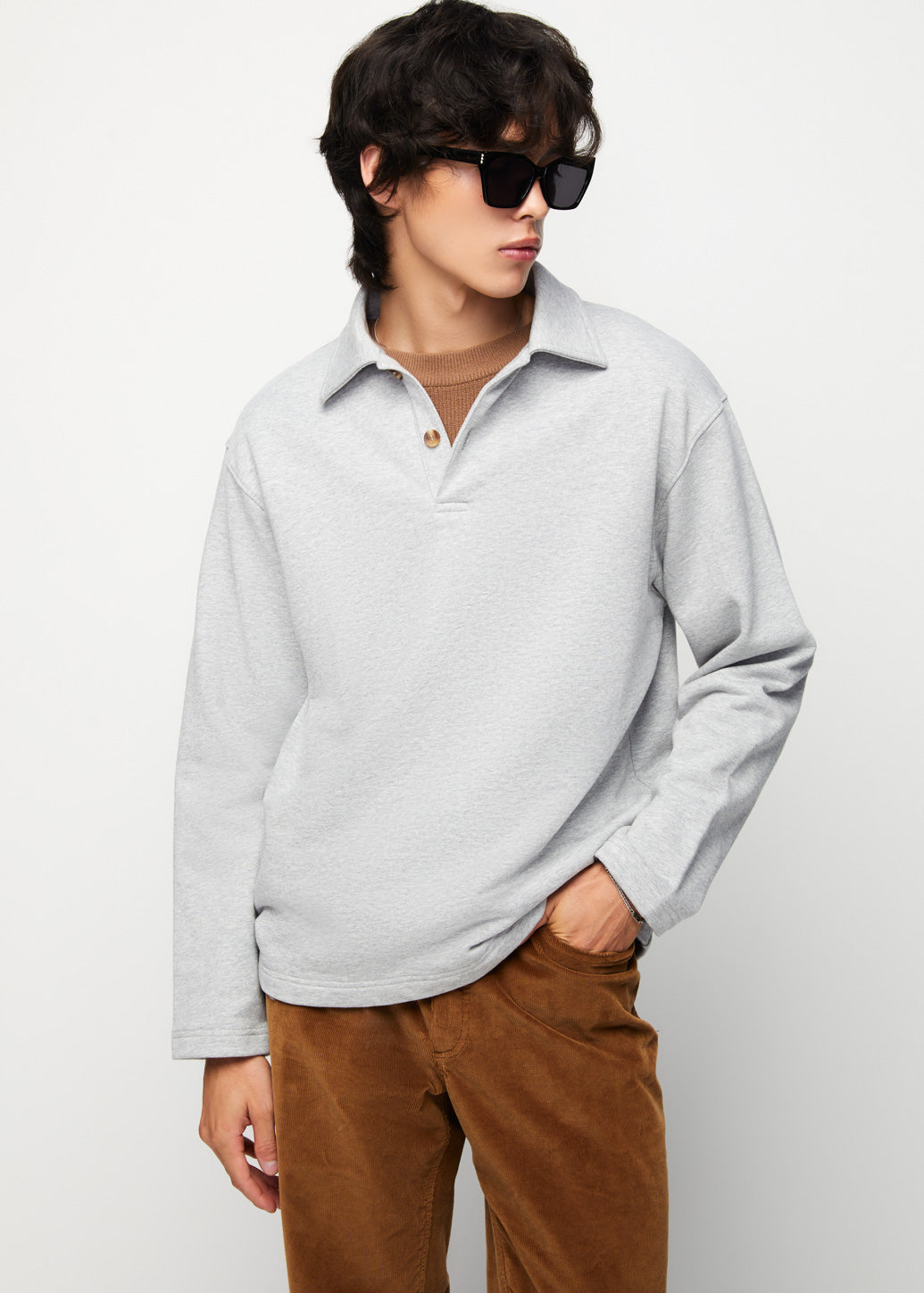 RUGBY POLO SWEATSHIRT