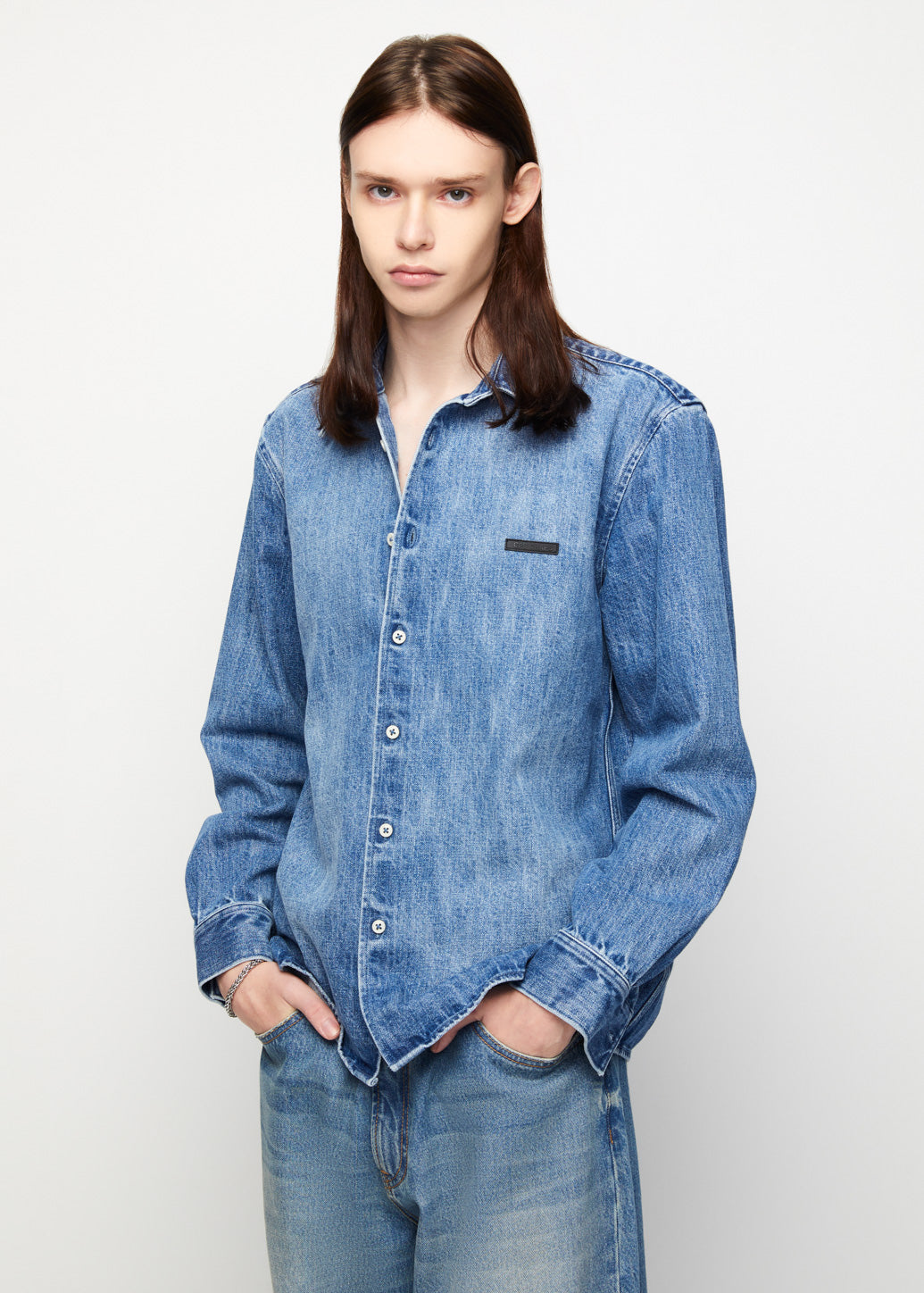 LONG SLEEVE DENIM SHIRT