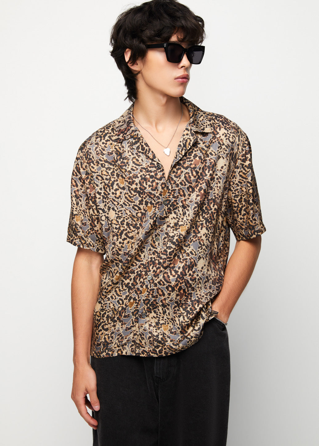 LEOPARD PRINTED SHIRT