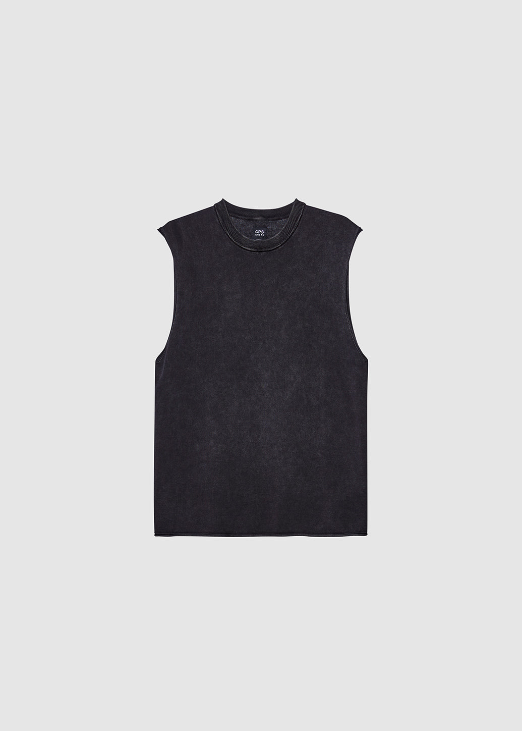 RAW EDGE SLEEVELESS TEE