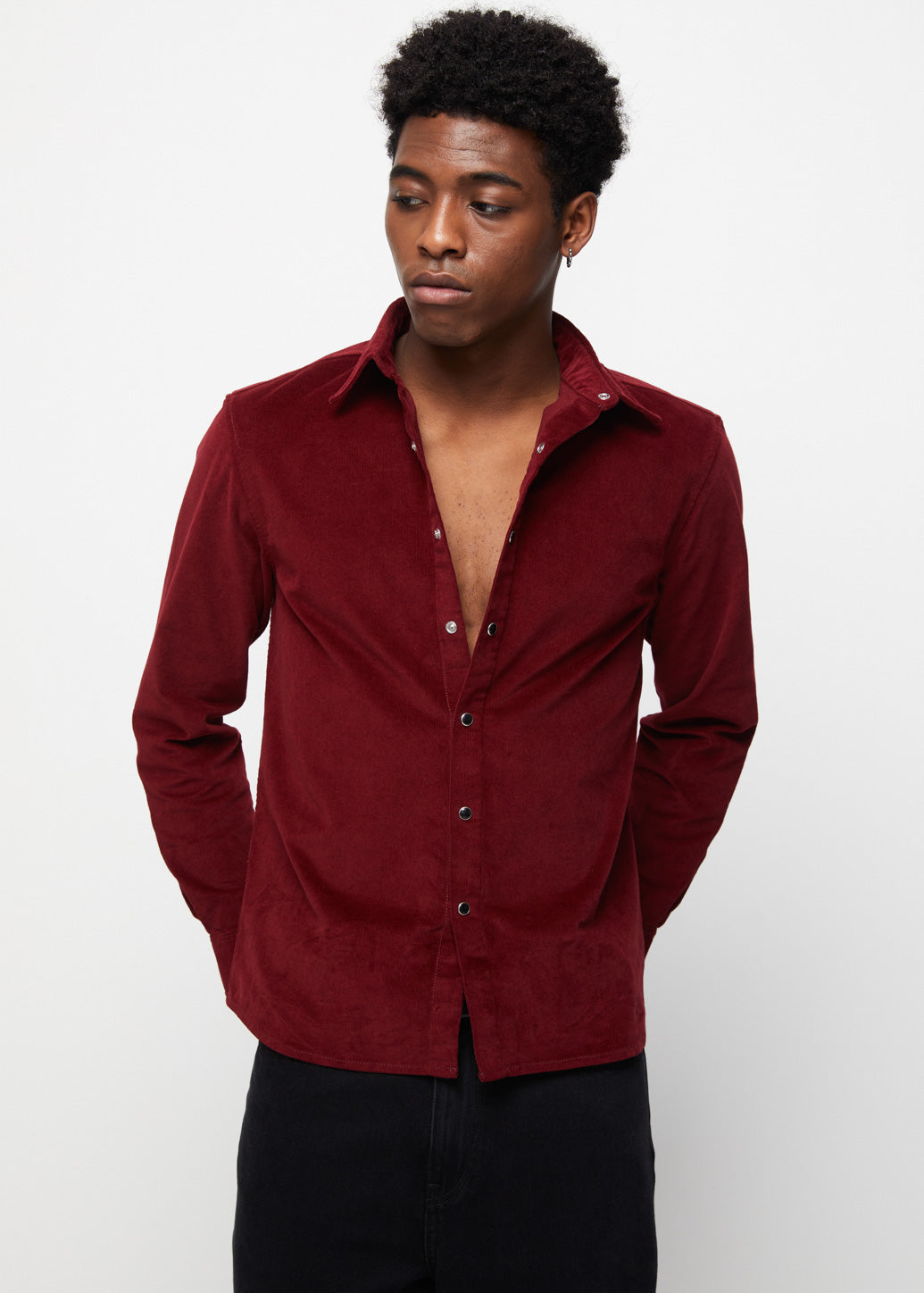 CORDUROY REGULAR SHIRT Red / XL