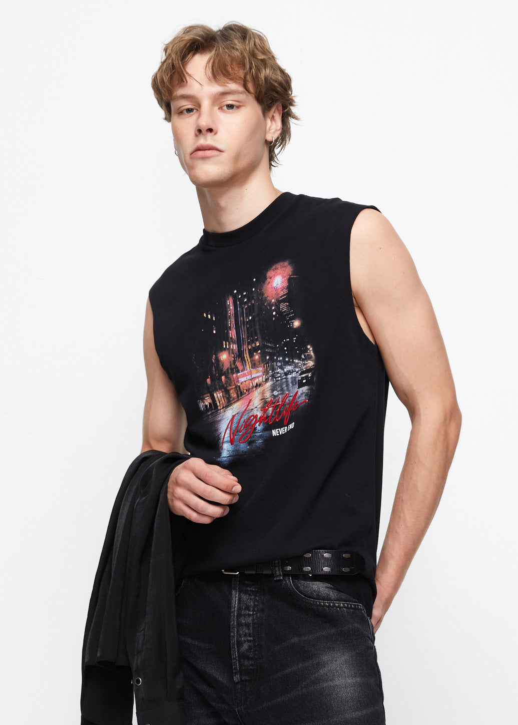 NIGHTLIFE GRAPHIC TEE Black / XL