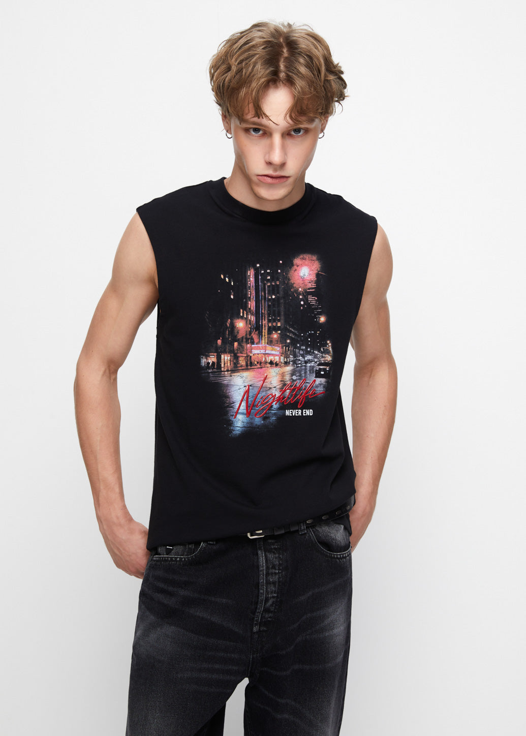 NIGHTLIFE GRAPHIC TEE Black / XL