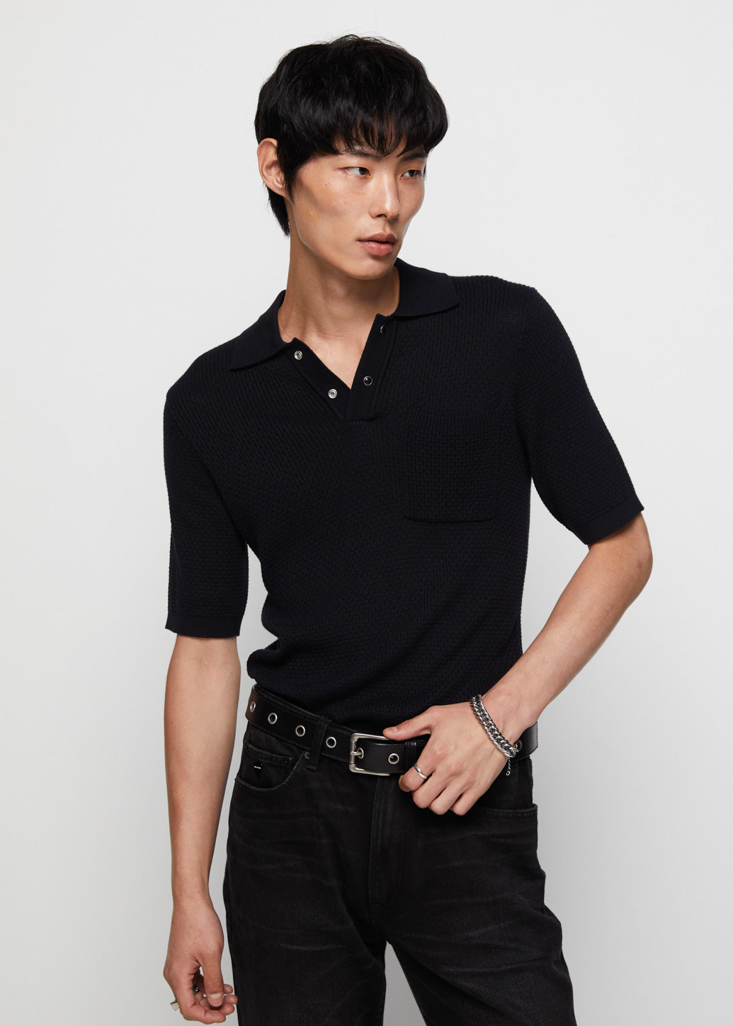 CLASSIC PIQUE POLO Black / XL