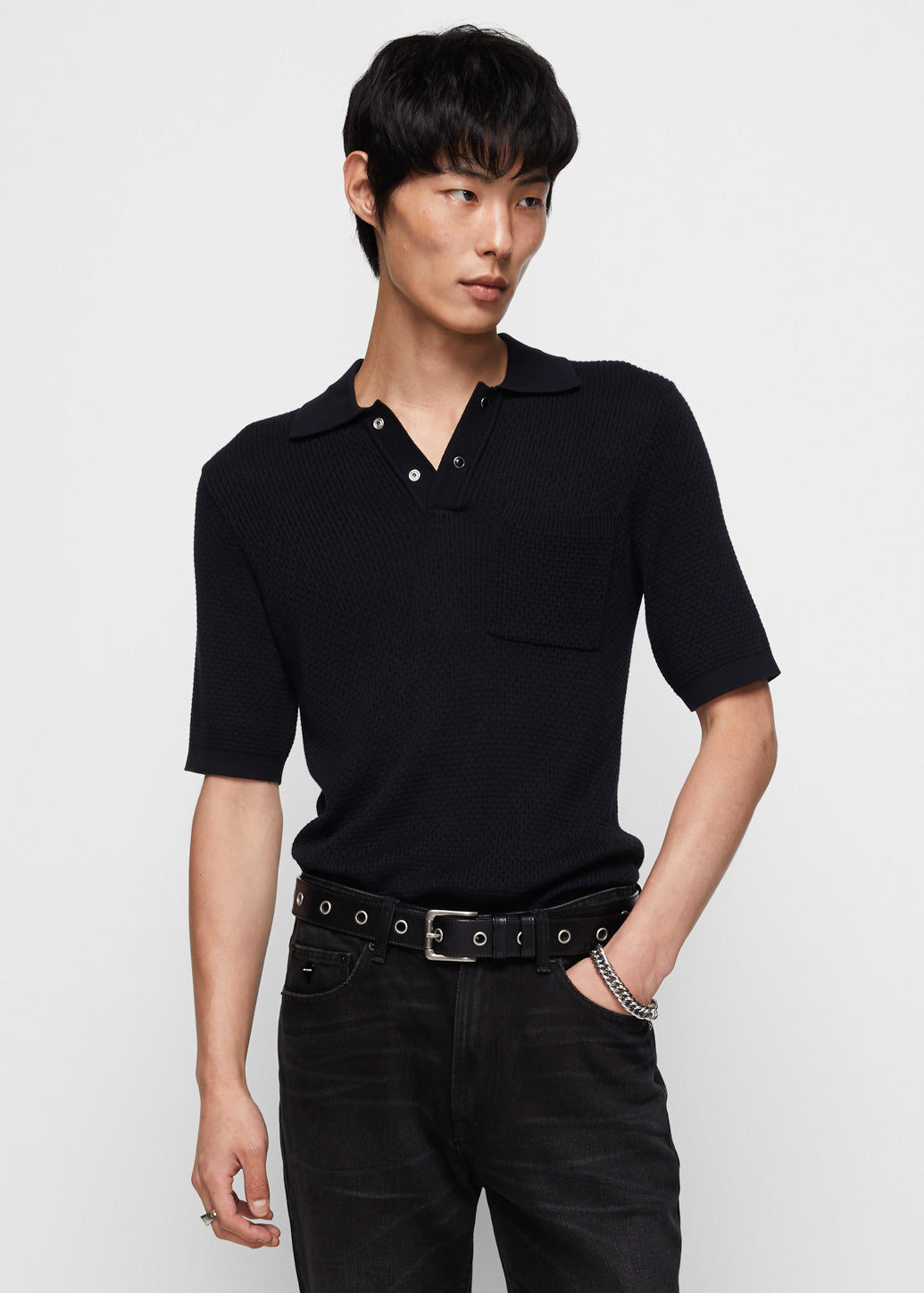 CLASSIC PIQUE POLO Black / XL