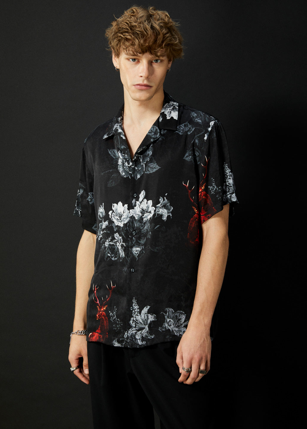 REINDEER GRAPHIC HAWAI SHIRT