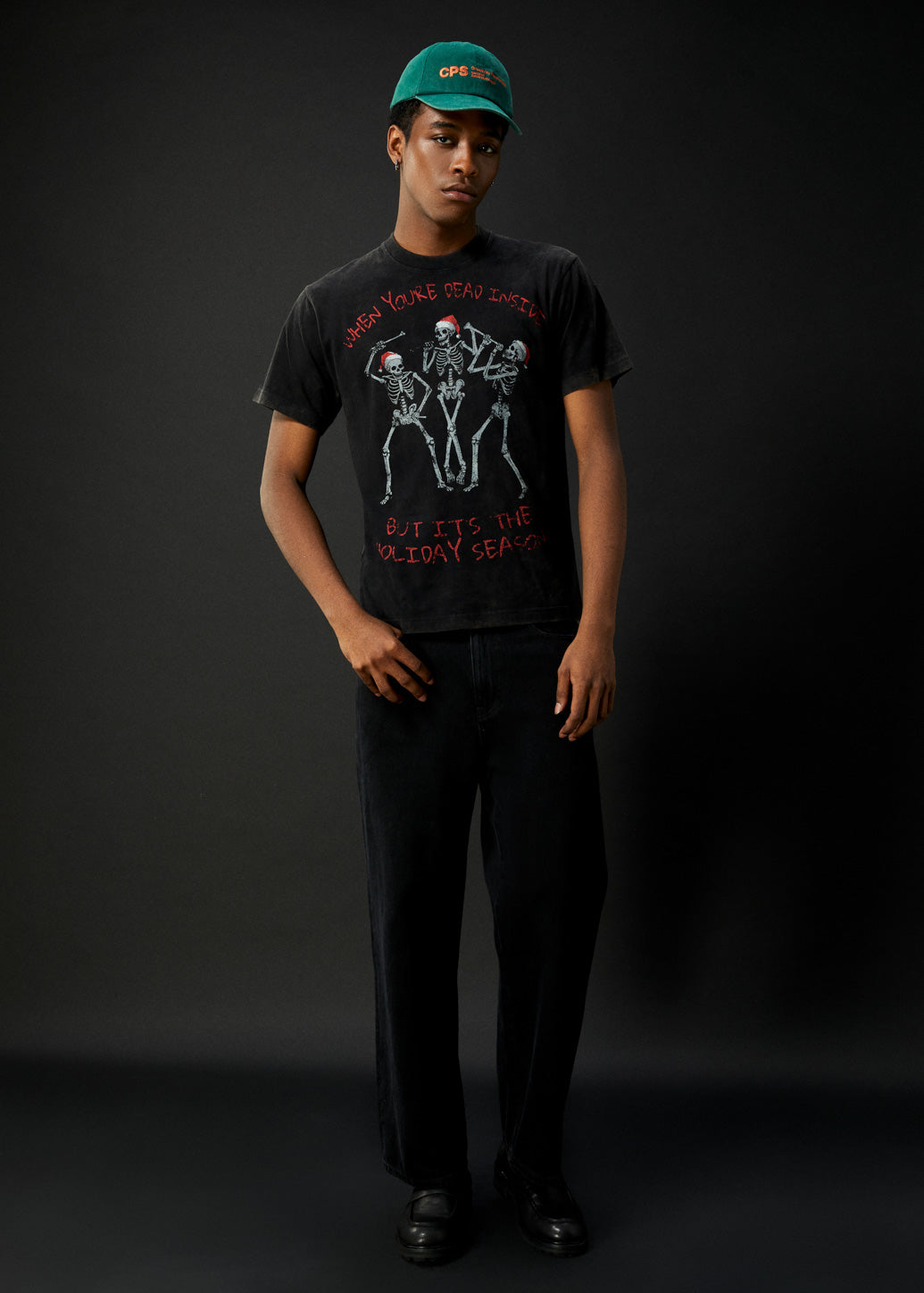 CHRISTMAS BONE GRAPHIC TEE