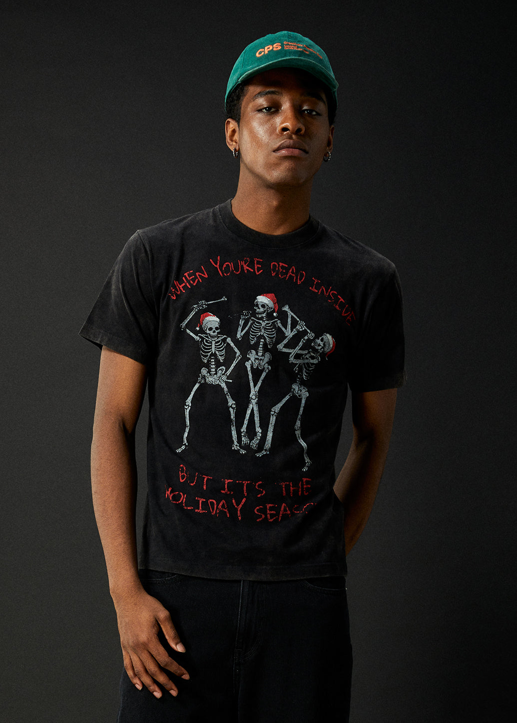 CHRISTMAS BONE GRAPHIC TEE