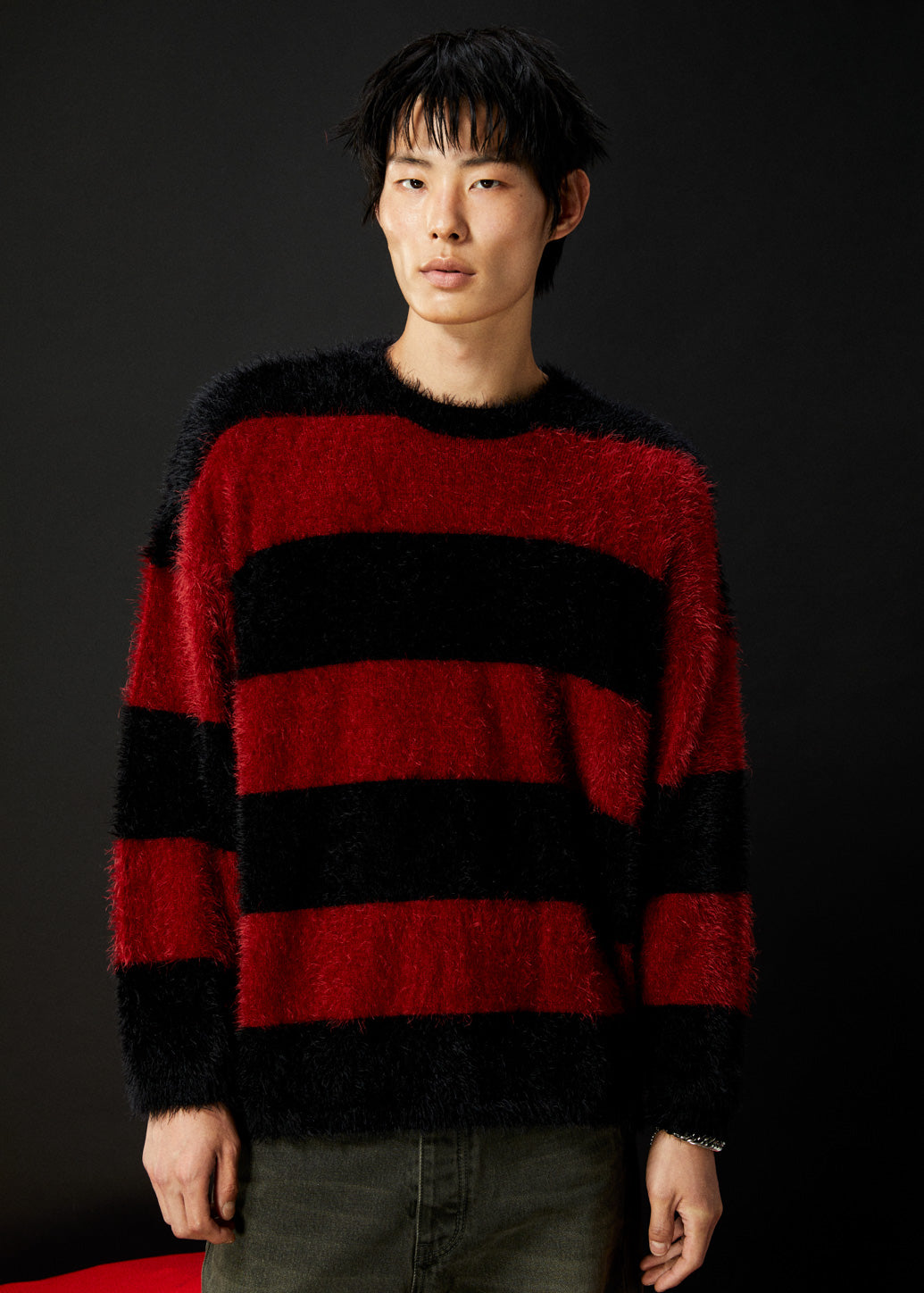 STRIPED RUGBY KNIT POLO