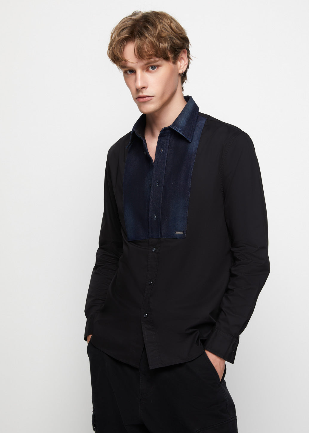 LONG SLEEVE DENIM SHIRT