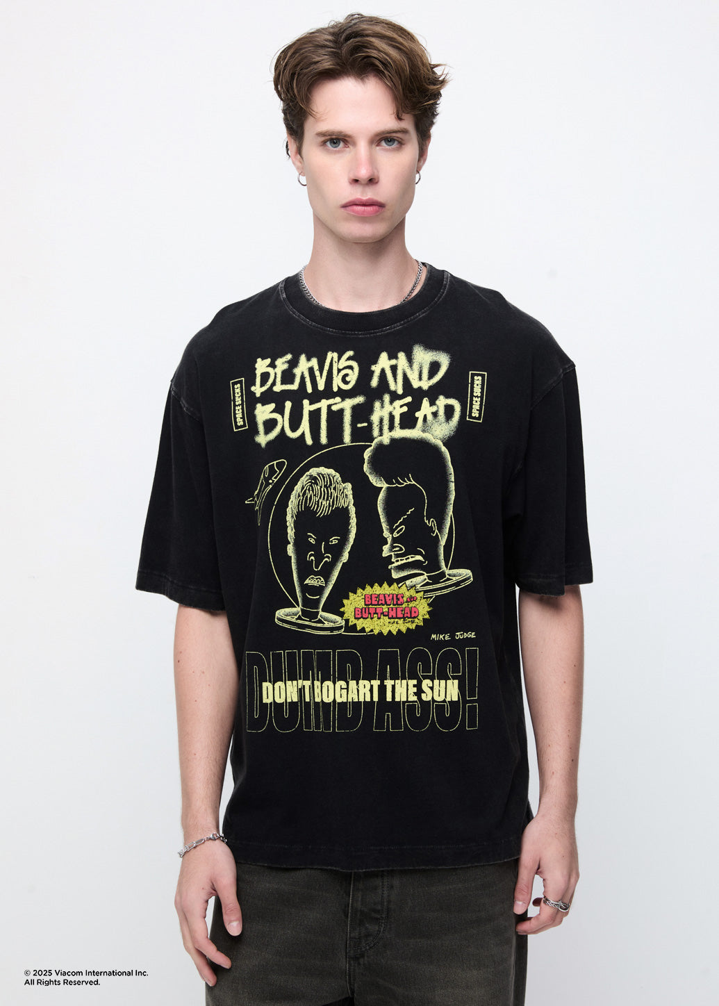 GREY BEAVIS AND BUTT-HEAD TEE