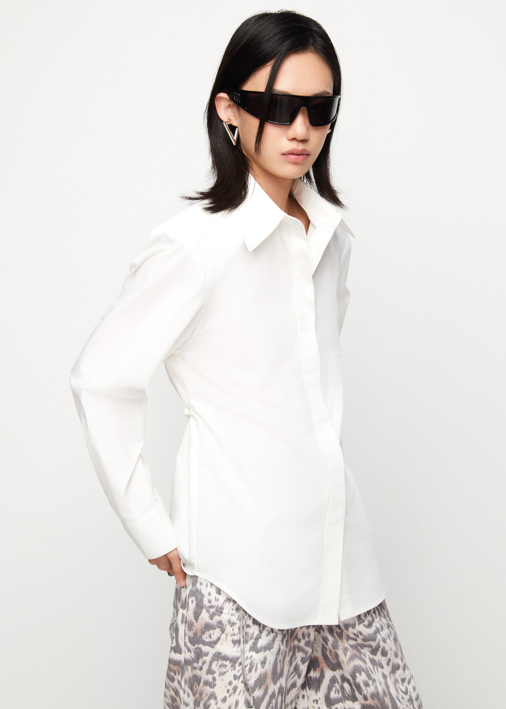 SOLID OVERSIZED FIT SHIRT