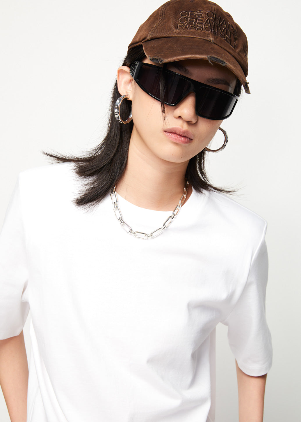SOLID OVERSIZED FIT TEE