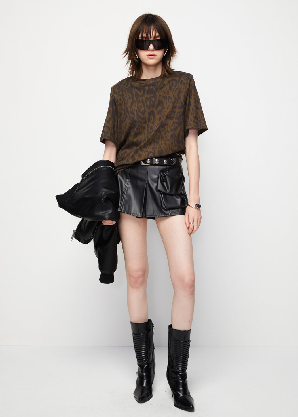 ANIMAL PRINT OVERSIZED FIT TEE