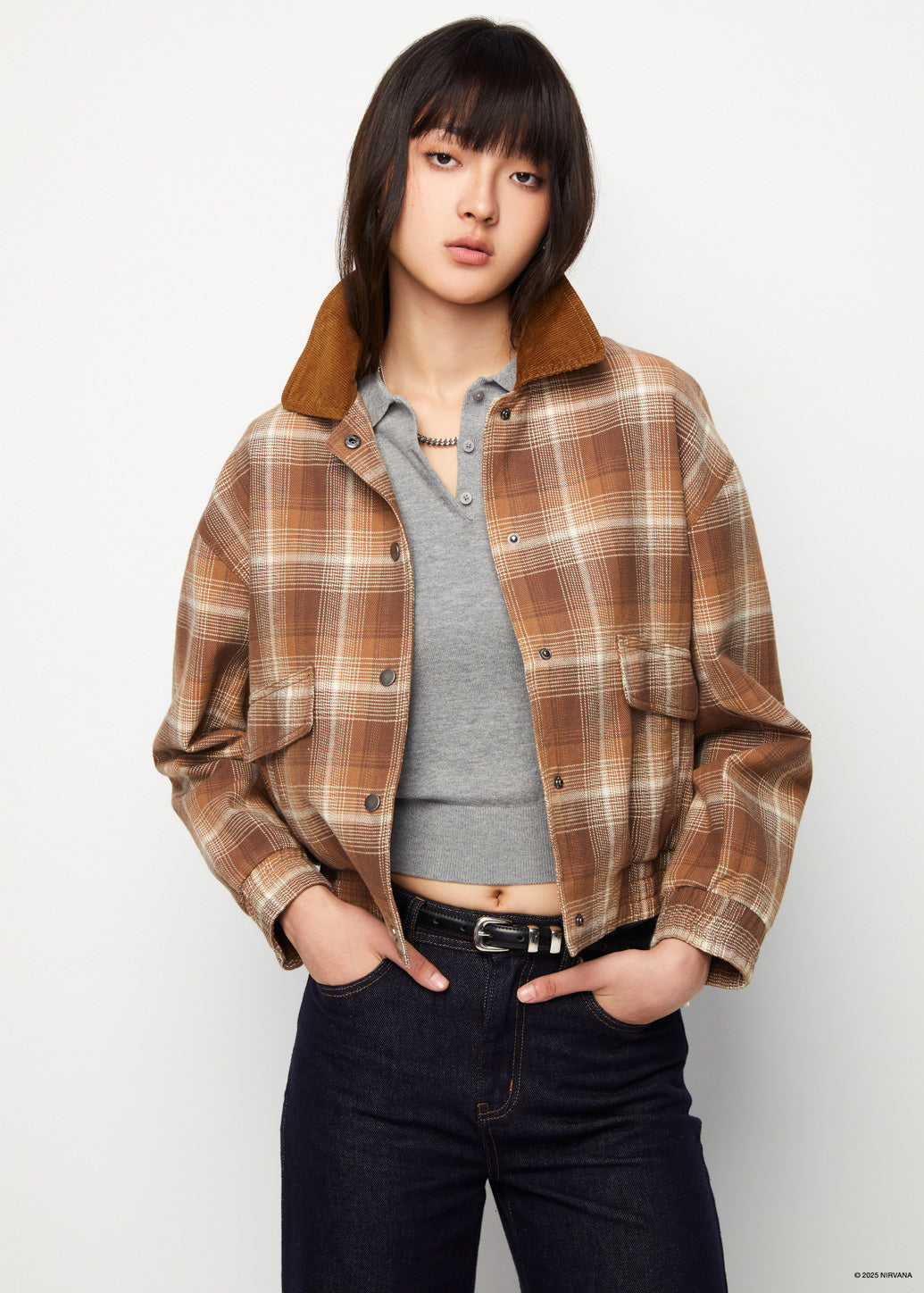 CHECKERED WASHED JACKET