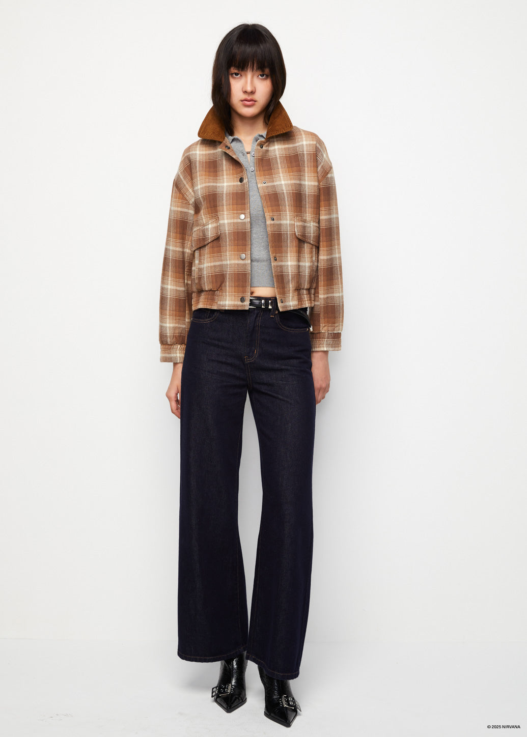 CHECKERED WASHED JACKET