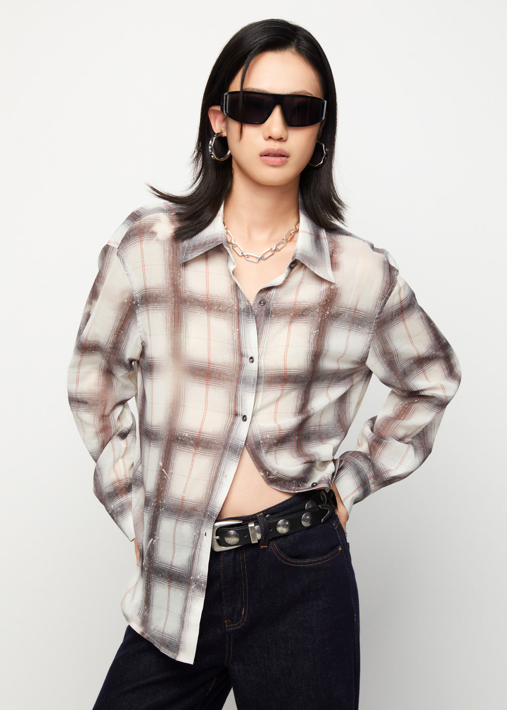 CHECKERED RELAXED FIT SHIRT