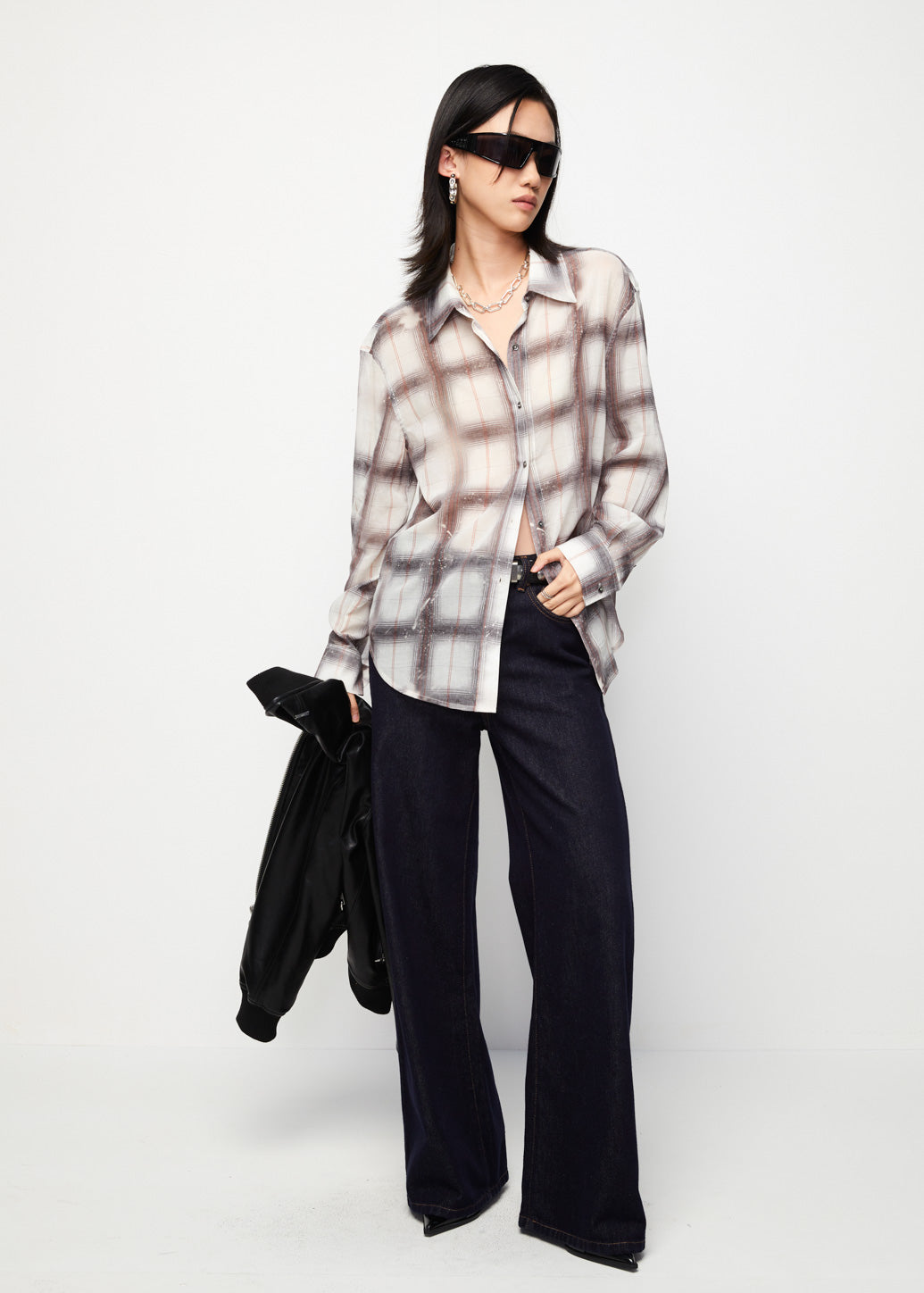 CHECKERED RELAXED FIT SHIRT