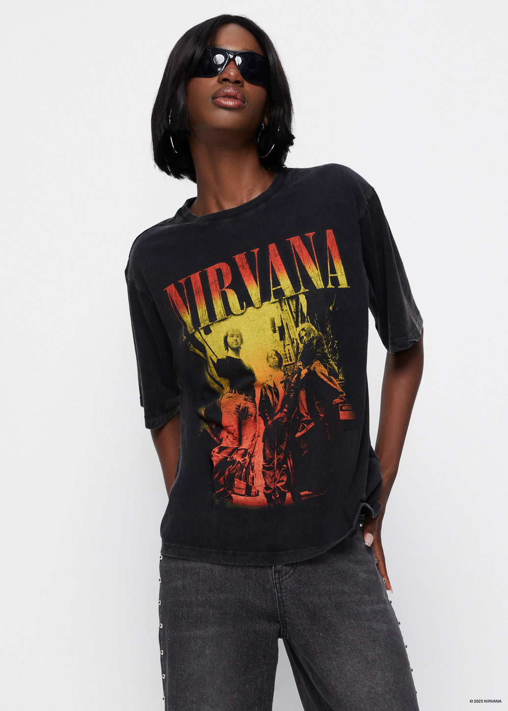 NIRVANA GRAPHIC OVERSIZED TEE