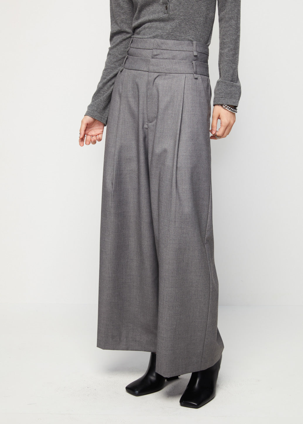 DOUBLE WAISTBAND PANTS