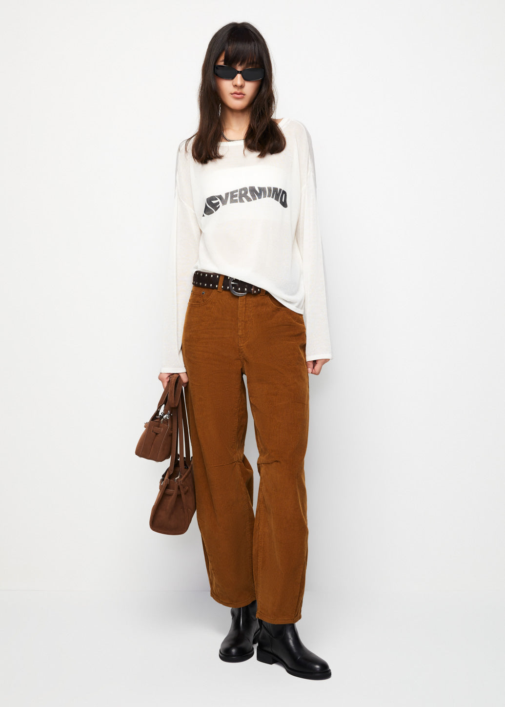CORDUROY BARREL PANTS