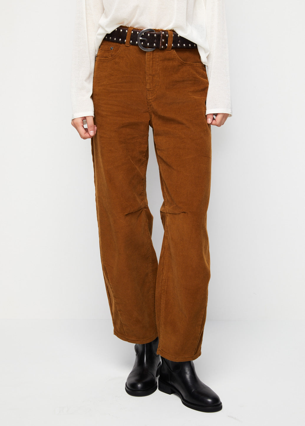 CORDUROY BARREL PANTS