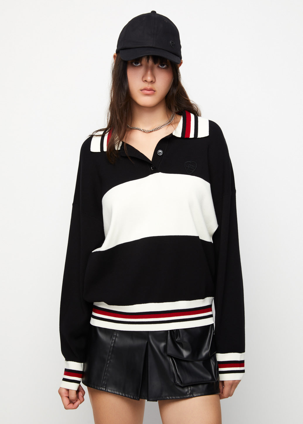 RACING COLOR BLOCK POLO SHIRT