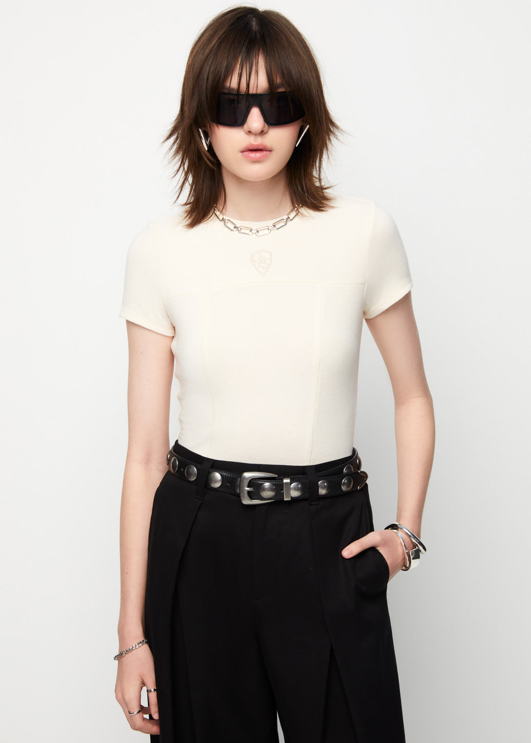 ON-TONE CUTTING REGULAR FIT TOP