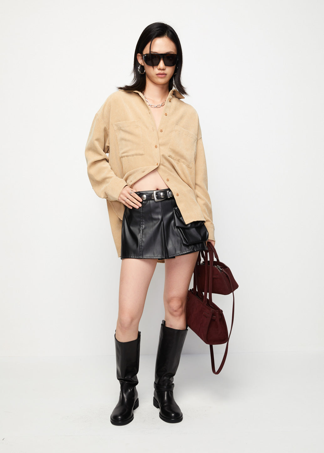 CORDUROY OVERSIZED SHIRT