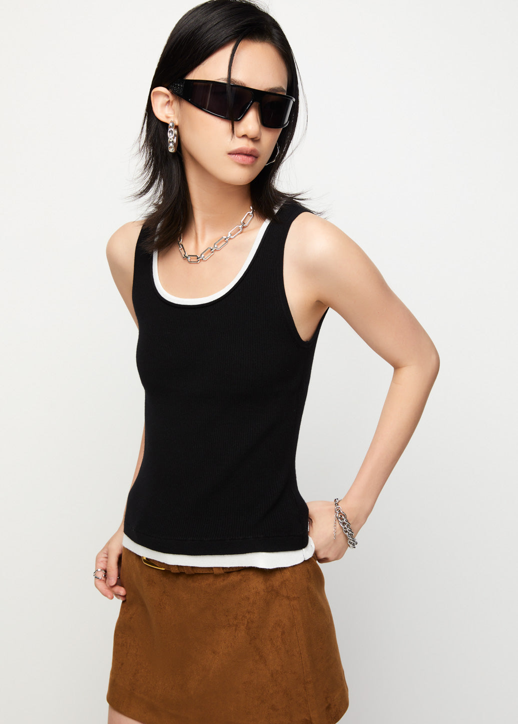DOUBLE-LAYER TANK TOP